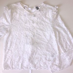White Laced Blouse